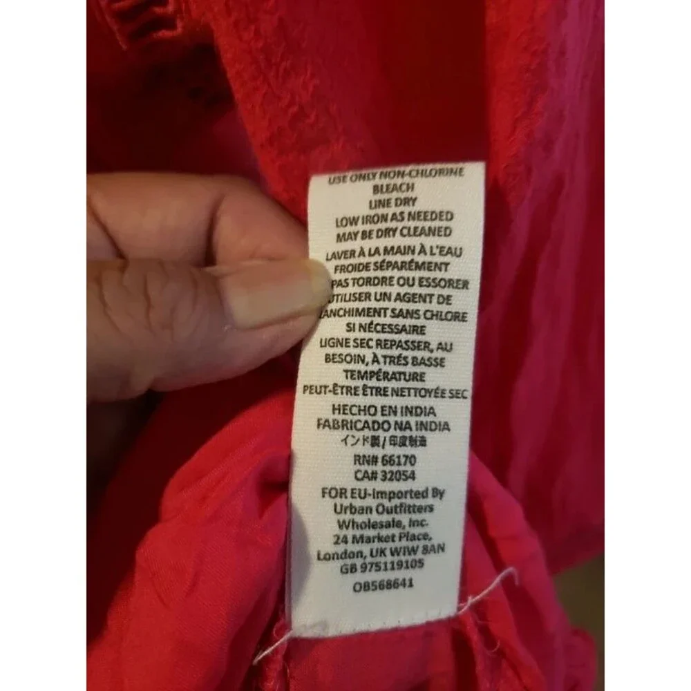 Free People Go Lightly Swing Dress Lined Mini Women's Hot PinkSize XS